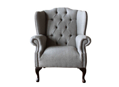 Luxury Upholstery Classic Chesterfield Armchair wing chair single seater new