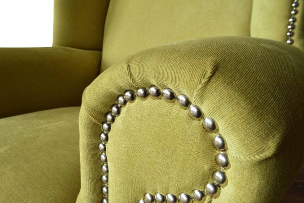 Armchair Textile Fabric Wing Chair Furniture new Living room Modern Luxury Design