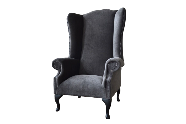 Wing Chair Armchair Design Upholstery Sofa Couch Chesterfield Textile Furniture