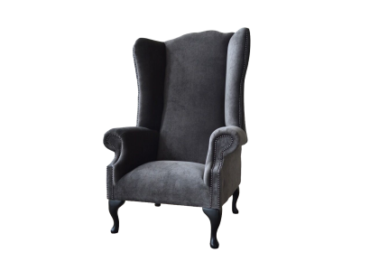 Wing Chair Armchair Design Upholstery Sofa Couch Chesterfield Textile Furniture