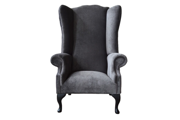 Wing Chair Armchair Design Upholstery Sofa Couch Chesterfield Textile Furniture