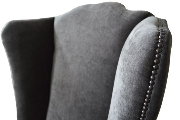 Wing Chair Armchair Design Upholstery Sofa Couch Chesterfield Textile Furniture