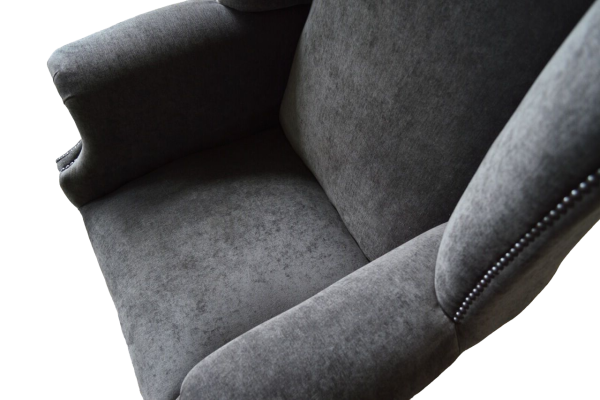 Wing Chair Armchair Design Upholstery Sofa Couch Chesterfield Textile Furniture