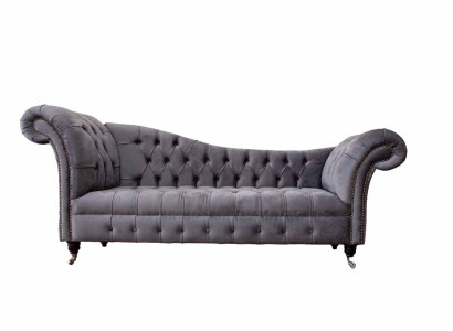 Chesterfield 3 Seater Design Couch Sofa Upholstery Seat Fabric Luxury Couches