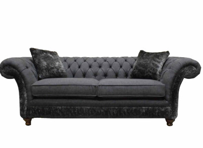 Sofa 3 Seater Couch Textile Sofa Gray Design Furniture Sofas Couches Chesterfield