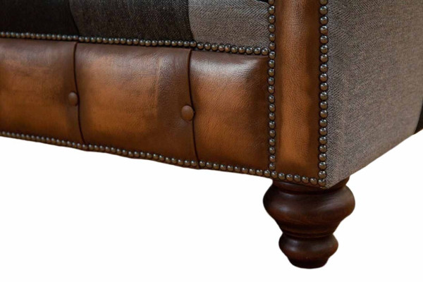 Chesterfield 3 Seater Couch Upholstery Textile Couches Living room Sofa new