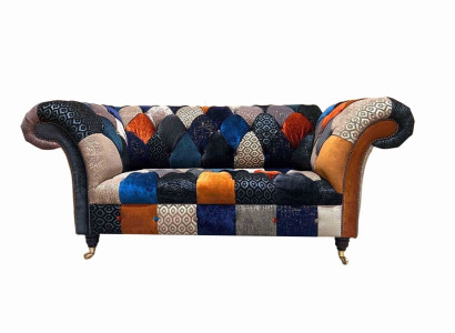 Sofas Seat Fabric Design Three Seater Luxury Chesterfield Furniture Multicolored
