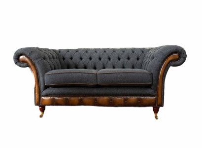 Sofa 2 Seater Design Sofas Upholstery Couches Textile Chesterfield Two-seater