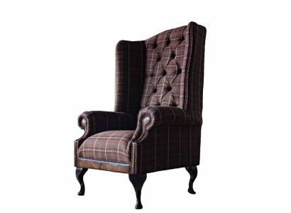 Chesterfield Design Sofa Armchair Couch Upholstery Wing Chair 1 Seater new