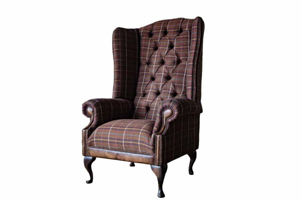 Chesterfield Design Sofa Armchair Couch Upholstery Wing Chair 1 Seater new