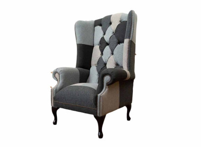 Wing Chair Chesterfield Sofa Couch Upholstery 1 Seater Armchair Sofas Textile