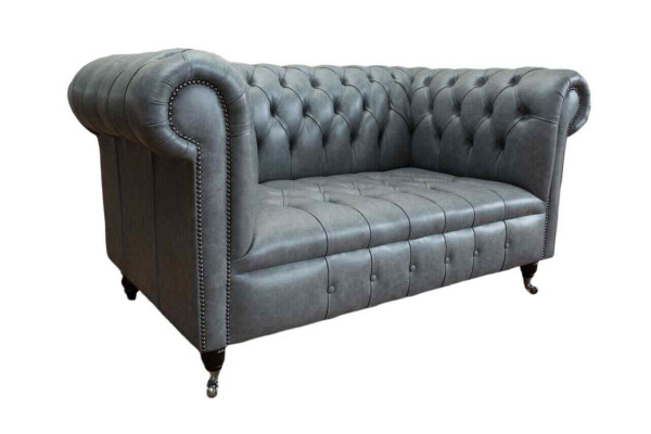 Chesterfield Sofa Couch Upholstery Sofas Classic r 2 Seater Seat Leather