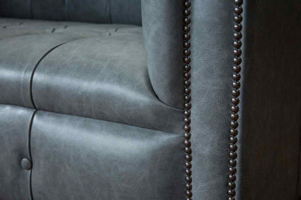 Chesterfield Sofa Couch Upholstery Sofas Classic r 2 Seater Seat Leather