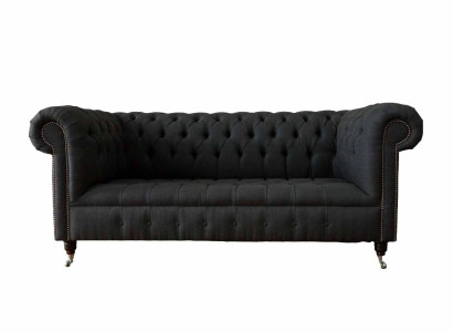 Sofa 3 Seater Couches Art Deco Three Seater New Textile Luxury Couch Upholstery