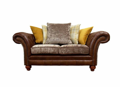 Sofa 2 Seater Classic Chesterfield Couches Upholstery Two-seater Seat