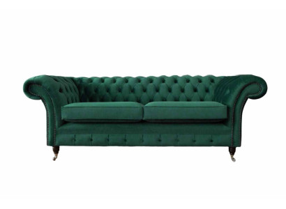 Chesterfield 3 Seater Upholstery Couch Sofa Textile Modern Style Fabric new