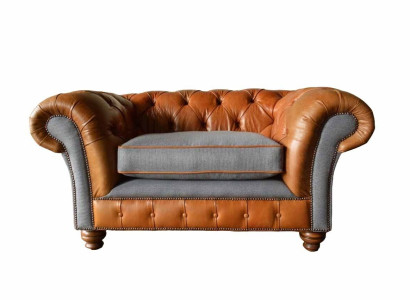 Chesterfield Armchair Design Upholstery Sofa Couch Sofas 1 Seater Textile new