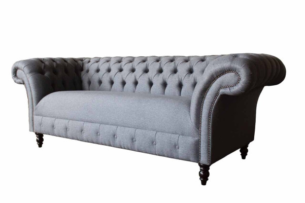 Chesterfield Sofa 3 Seater Couch Upholstery Luxury Textile Couches Sofas