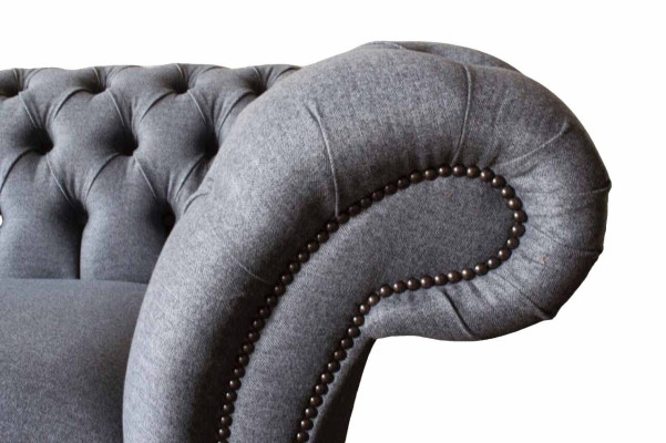 Chesterfield Sofa 3 Seater Couch Upholstery Luxury Textile Couches Sofas
