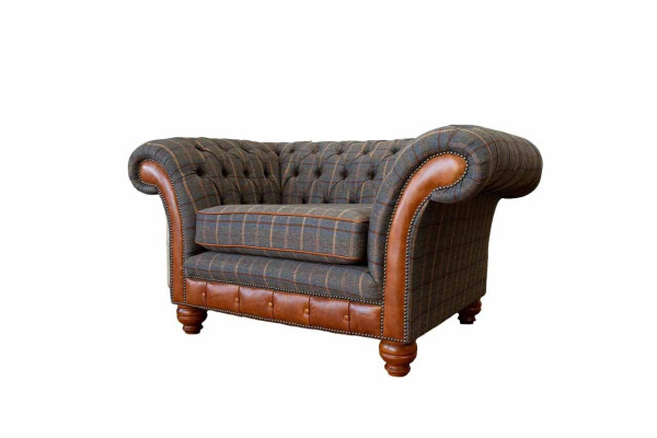 Armchair Sofa 1 Seater Couch Designer Textile Sofas Upholstery Wing Chair new