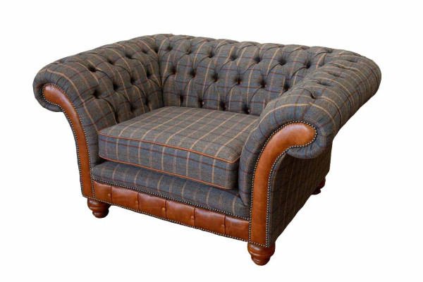 Armchair Sofa 1 Seater Couch Designer Textile Sofas Upholstery Wing Chair new