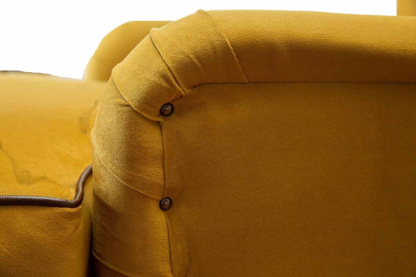 Armchair 1 Seater Sofas Fabric Living room Textile Luxury Furniture Single Seater Chesterfield