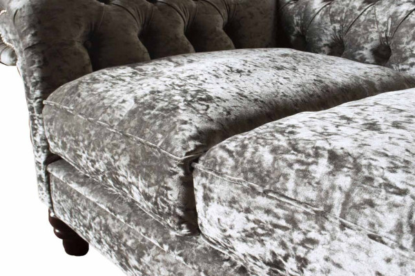 Chesterfield Upholstery Textile Sofa 2 Seater Sofa Design Luxury Fabric Sofas