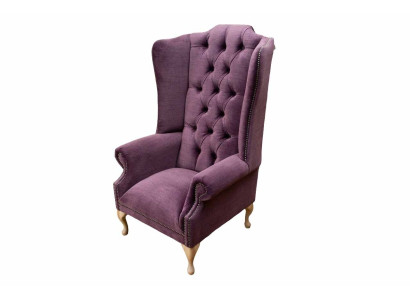 Wing Chair Designer Textile 1 Seater Couches Upholstery Chesterfield Seat