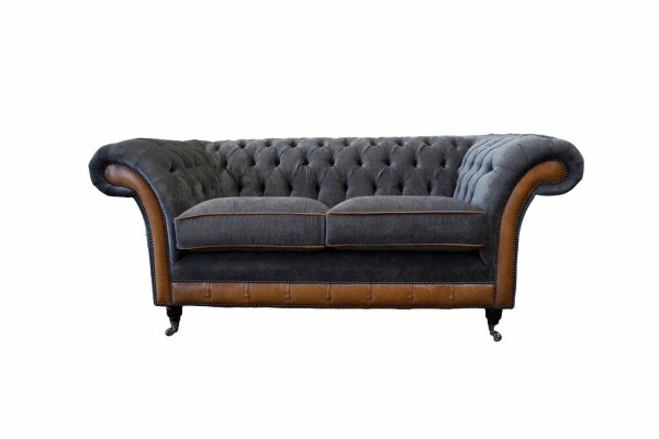 Chesterfield Luxury 2 Seater Couch Upholstery Sofa Two-seater Leather Couches