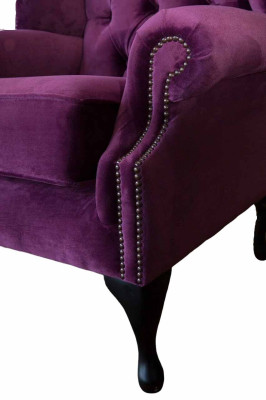 Chesterfield Design Armchair Upholstery Couch Wing Chair Couches 1 Seater