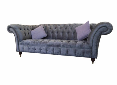 Sofa 3 Seat Chesterfield Seat Textile Fabric Couches Sofa Upholstery new