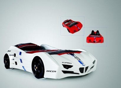Racing Car Car Bed with Mattress Car Bed Childrens room Beds Furniture new