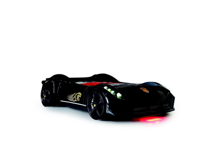 Children Furniture Bed Bedroom Racing Car Car Wood Beds Black new