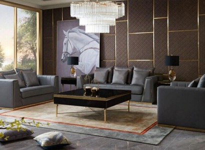 Sofa set 321 Seater Set Design Sofas Upholstery Couches Leather Deco Relax