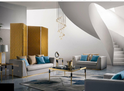 Gray sofa set designer couches upholstered sofas 3+2 leather seater with coffee table