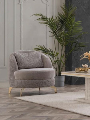 Sofa Furniture Living room Set Velvet Textile Couch Sofa set 3+3+1 Table 4pcs