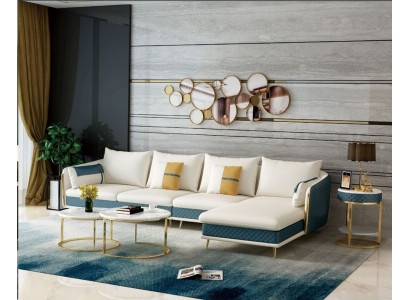 Living landscape L-shape Corner sofa Couch Design Upholstery Suite Sofa Corner new