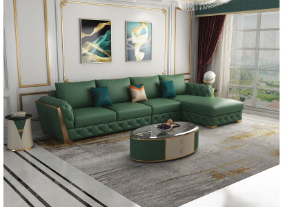 Corner sofa L-shape Suite Design Modern Sofas Couch Living landscape Leather sofa Sofa