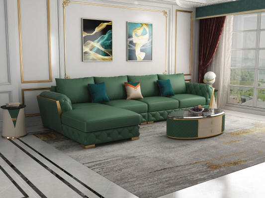 Corner sofa L-shape Suite Design Modern Sofas Couch Living landscape Leather sofa Sofa