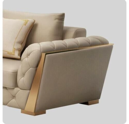 Leather Sofa Couch Upholstery Suite 321 Seater Complete set seat cushion sets