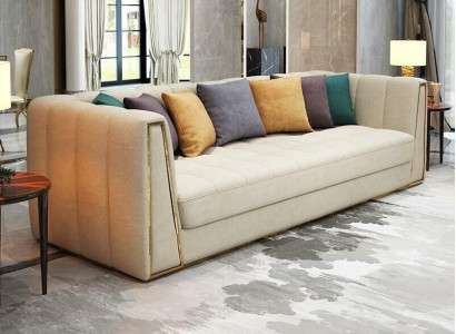 Three seater living landscape modern sofa 3 seater leather sofa designer