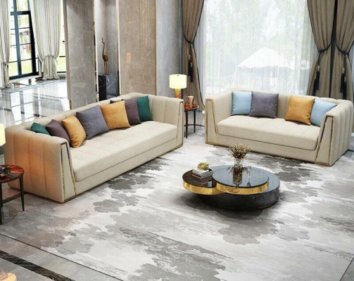 Three seater living landscape modern sofa 3 seater leather sofa designer