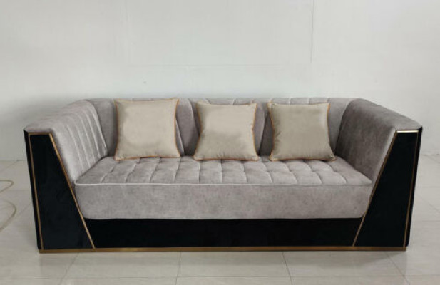 Sofa 3 Seater Sofas Luxury Textile Couches big Upholstery Designer Furniture three seater