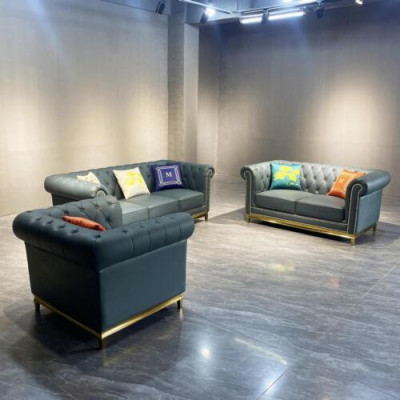 Chesterfield Living room Couch Sofa Set Luxury Suite 3+2+1 Group new