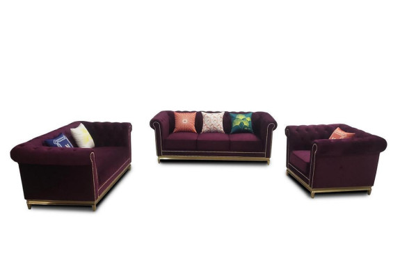 Chesterfield Living room Couch Sofa Set Luxury Suite 3+2+1 Group new