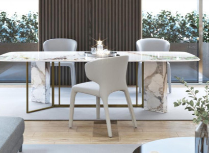 Luxury Furniture Marble Tables 180x90cm Living room Hotel Dining room Table Designer new