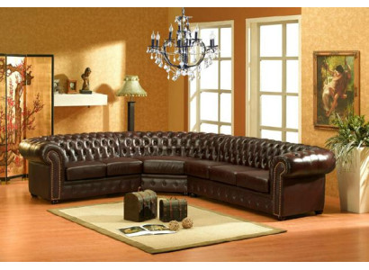 Classic Chesterfield Corner sofa Upholstery Corner Leather Sofa Sofa Seat Corner Suite