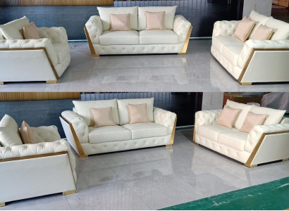 Sofa Couch Suite Furniture 3 pcs. Set of sofa furniture furnishings couches