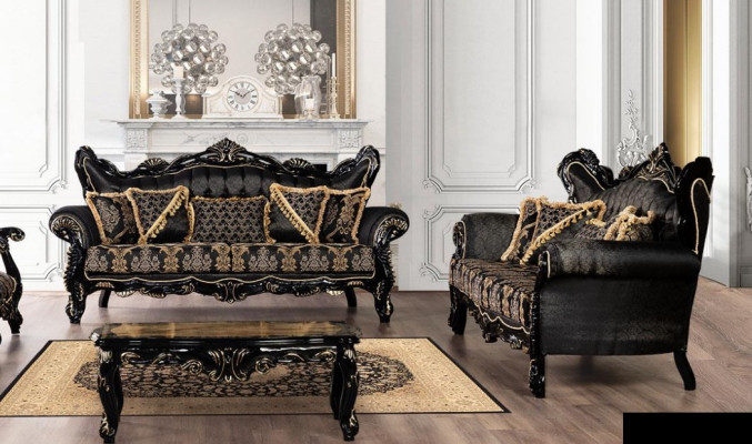 Sofa set 3+3 Seater Sofa Armchair Sofas Luxury Suite Set Polyester Fabric new