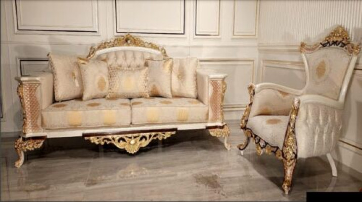 Sofa set 3+1 Seater Luxury Set Sofa Armchair Sofas Relax Upholstery Design Baroque